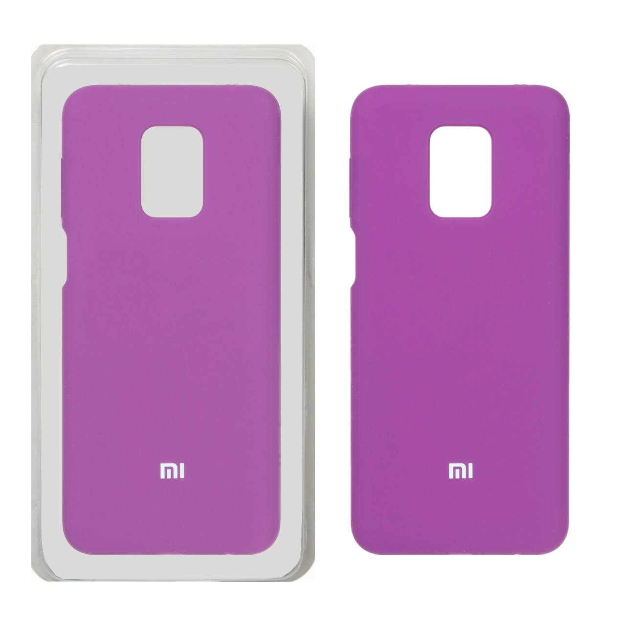 قاب سیلیکونی پاک کنی محافظ لنزدار اورجینال Xiaomi Redmi Note 9S / Redmi Note 9 Pro / Redmi Note 9 Pro Max - ارغوانی (پک دار)